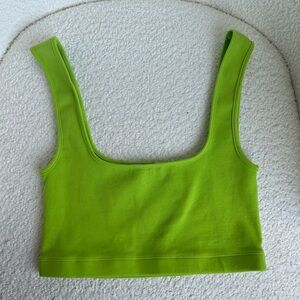 Zara like green bralette top. Excellent condition.